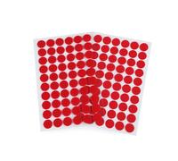 cyclingcolors Scratch Autocollant Rond Double Face Pastille Scratch Autocollant Crochets Boucles Création Couture Carterie DIY Artisanat 60 paires 15mm, rouge