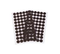 cyclingcolors Scratch Autocollant Rond Double Face Pastille Scratch Autocollant Crochets Boucles Création Couture Carterie DIY Artisanat 60 paires 15mm, marron foncé