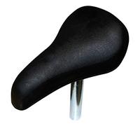 Selle vélo noir bmx enfant confort avec tige 22 mm cycle draisienne femme noir