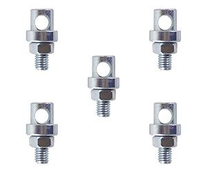 cyclingcolors Serre-Tringle Universel Vélo, M5 x 21mm, Lot de 5 Argent
