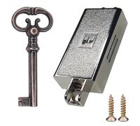 cyclingcolors Serrure espagnolette clé remplacement meuble buffet ancien décoration rustique armoire vintage, droite