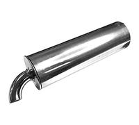 cyclingcolors silencieux échappement aluminium acier chromé Ø60 mm 200 mm universel collier mobylette cyclomoteur scooter