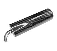 cyclingcolors silencieux échappement carbone acier chromé Ø60 mm 200 mm universel collier mobylette cyclomoteur scooter