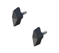 2X VIS PAPILLON TETE PLASTIQUE TIGE ACIER M4 M5 M6 MANCHERON BLOCAGE BRANCARD 4 5 6 MM REGLAGE OREILLE (M6x50)