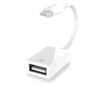 cyclingkit Adaptateur iPhone USB Lightning OTG de Câble Lightning vers USB3.0 Adaptateur pour i Phone 14 13 12 11 Pro Max iPad Air Pro Appareil Photo Clavier Souris la clé USB pour Voyage etc.