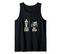 Cyclisme en Triathlon : Mon père Cool Contre Le vôtre Funny Drippy Débardeur
