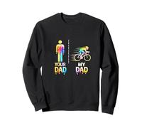Cyclisme en Triathlon : Mon père Cool Contre Le vôtre Funny Drippy Sweatshirt