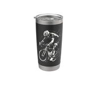 Cyclisme Guy Dessin Bicyclette Gobelet isotherme en acier inoxydable double paroi