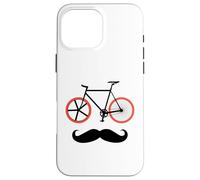Cyclisme Hipster Rider - Mustache Fixie Vélo Inspiré Coque pour iPhone 16 Pro Max