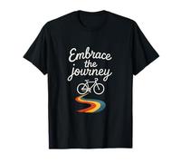 Cyclisme Humour Embrace The Journey Bike Path Design T-Shirt