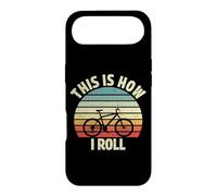 Cyclisme Vintage rétro Coucher de Soleil This is How i Roll Bike Art Coque pour iPhone Air