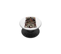 Cyclist Humor Save This I'm Going Back to Look for My Wife PopSockets PopGrip Adhésif