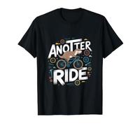 Cyclist Pun Anotter Ride Loutre de vélo T-Shirt Graphique avec Valeur, Homme, Noir, L
