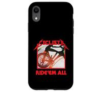Cyclista Ride 'em All Heavy Metal Cycliste Cadeau Amusant pour Cycliste Coque pour iPhone XR