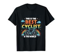 Cycliste Meilleur Monde Vélo Passion T-Shirt