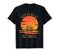 Cycliste Retraité Bicyclette Cocher Du Soleil Cyclisme Vélo T-Shirt