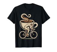 Cycliste sur Route Espresso Sortie Matinale Café Vélo De T-Shirt