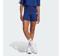 Adidas Essentials 3 Stripes Biker High Waist Short Leggings Bleu S Femme