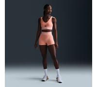 Cycliste taille haute Nike Pro Sculpt 8 cm pour femme Apricot Agate/Blanc L (FR 46-48)