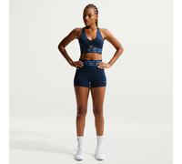 Cycliste taille haute Nike Pro Sculpt 8 cm pour femme Midnight Navy/Blanc L (FR 46-48)