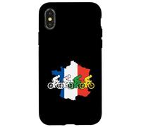 Cyclistes français de Course de vélo Hommes Femmes Coque pour iPhone X/XS