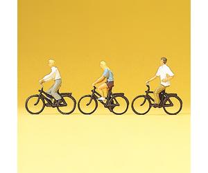 Cyclistes (x3) - PREISER 10336 - HO 1/87