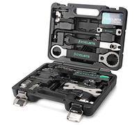 cyclists kit de réparation de vélo, valise d'outils portable kit d'outils pour pneus chaîne montage réparations Bike Tool avec valise de transport (23 Pièces)