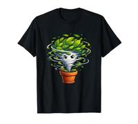 Cyclone en Forme de Feuille tournante dans Un Joli Pot de Fleurs T-Shirt