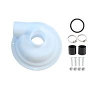 Cyclone Filtre collecteur de poussière Pièces de rechange en plastique Cyclone Séparateur Couvercle Blanc 197 mm