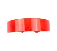Cyclops Lunettes de soleil futuristes de protection UV400 | Lunettes de protection UV | Envelopper autour des verres solaires | Lunettes de soleil sans bord tendance pour femme, Rouge, Consulte la