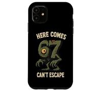 Cyclops Monster 6x7 Meme Haunted Number 67 Halloween Student Coque pour iPhone 11