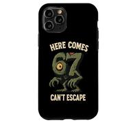 Cyclops Monster 6x7 Meme Haunted Number 67 Halloween Student Coque pour iPhone 11 Pro