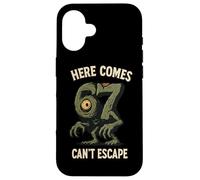 Cyclops Monster 6x7 Meme Haunted Number 67 Halloween Student Coque pour iPhone 16