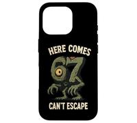 Cyclops Monster 6x7 Meme Haunted Number 67 Halloween Student Coque pour iPhone 16 Pro