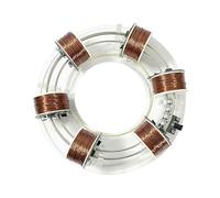 Cyclotron électromagnétique à faire soi-même - Accélérateur circulaire - Aide à l'enseignement physique - Équipement d'expérimentation scientifique (6 bobines)