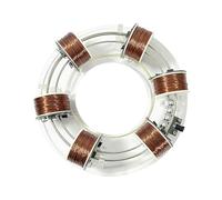Cyclotron électromagnétique à faire soi-même - Accélérateur circulaire - Équipement d'expérimentation scientifique - Modèle d'aide à l'enseignement physique (6 bobines)