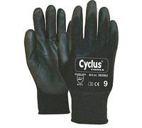Cyclus Tools Gants d'atelier en nylon enduit de polyuréthane, noir, 12 paires, taille L
