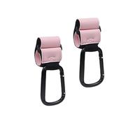 CYCLYTE 2 Pièces Crochets Poussette, éLargi Fixations Poussette Universel Accessoire Pour Sacs à Main Dos Langer Sacs Shopping Accessoires Pour Sièges de Voiture Multifonction(Rose)
