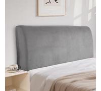 CYCMACO Velours Housses De Tête De Lit Universelle 120cm, Gris Clair | Extensible Housse De Protection De Tête De Lit, Anti-Poussière Moderne Lavable, Utilisé sur La Plupart des Têtes De Lit