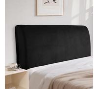 CYCMACO Velours Housses De Tête De Lit Universelle 180cm, Noir | Extensible Housse De Protection De Tête De Lit, Anti-Poussière Moderne Lavable, Utilisé sur La Plupart des Têtes De Lit