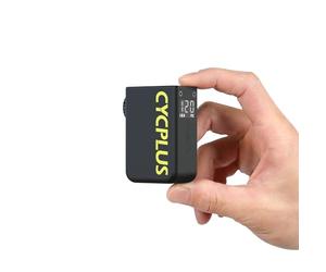 CYCPLUS Mini Pompe à Vélo avec Manomètre, Pompe Électrique Compacte 120 PSI, Arrêt Automatique, Valves Presta et Schrader pour VAE, VTT et Vélo de Route AS2 Ultra (87g)