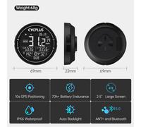 CYCPLUS-Ordinateur de vélo GPS sans fil M2, ANT +, Bluetooth, cyclisme, vélo de route, VTT, compteur de vitesse étanche, cadence, accessoires d'alimentation M2
