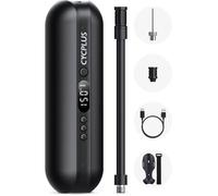 CYCPLUS Pompe à Vélo électrique 150psi,Pompe Velo Electrique,Mini Compresseur,Gonfleur Velo Portable,Banque de Puissance A2 Blanc