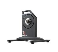 CYCPLUS T2H Vélo d'entraînement - Moteur sans balais 2200 W, simulation d'inclinaison à 20 %, double mode BLE/ANT+, commutation virtuelle, triple isolation acoustique avec double ventilateur