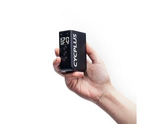 CYCPLUS Tiny Pump Mini Pompe à vélo, Max 120 psi, sans Fil, avec arrêt Automatique, Valve Presta et Schrader, pour VTT, vélo électrique, de Ville et de Route AS2 Pro Max (Version 2025)