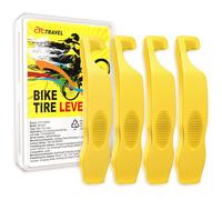 cyctravel Demonte Pneu Velo, Démonte Pneu Vélo Super Résistant Qui N'endommage Pas Le Moyeu de la Roue, Antidérapant et Économique, Adapté aux VTT et aux Vélos de Route (Jaune-4)