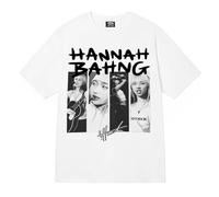 Cydical T-Shirt pour Femmes Et Hommes Imprimé Collection Dérivée De L'album B-ahng De La Chanteuse Ha-nnah Décontracté en Coton Coupe À Manches Courtes Col Rond Look Rétro Haut Unisexe-White||3X_l
