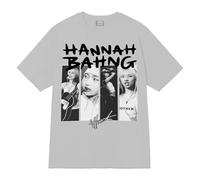 Cydical T-Shirt pour Femmes Et Hommes Imprimé Collection Dérivée De L'album B-ahng De La Chanteuse Ha-nnah Décontracté en Coton Coupe À Manches Courtes Col Rond Look Rétro Haut Unisexe-Grey||x_l