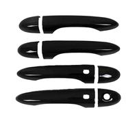 CYDJML Housses Garniture De Poignée Porte Extérieure Pour Voiture Pour JEEP Pour Cherokee Pour Compass 2015-2023 Décoration Chrome Noir Brillant Couvercle De Poignée De Porte De Voiture(Couleur 11)