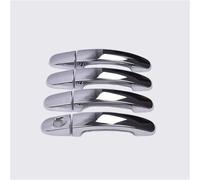 CYDJML Housses Garniture De Poignée Porte Pour Ford Pour Falcon FG FGX G6E XR6 XR8 XT 2009-2016 Protection Noir Brillant Accessoires Couvercle De Poignée De Porte De Voiture(Argent)